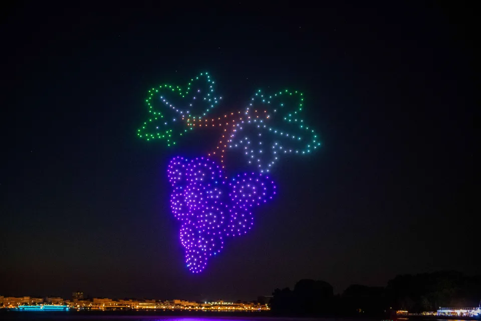 The Bordeaux Wine Festival a unique drone show